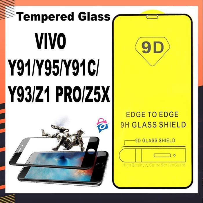 (TG-KACA) TEMPERED GLASS 5D/6D/9D FULL COVER VIVO Y91/Y95/Y91C/Y93/Z1 PRO/Z5X