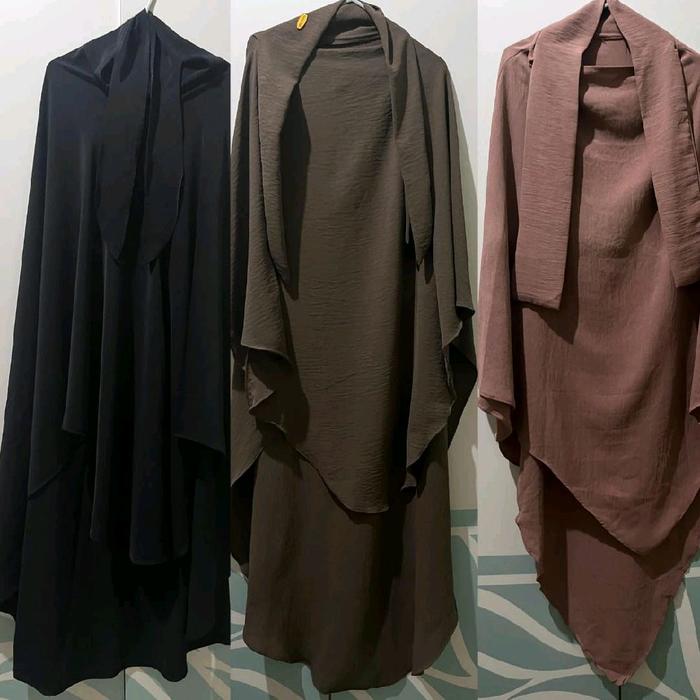 Preloved FK French Khimar Aqsa modestwear Kerudung Segi Empat Khiban Khimar