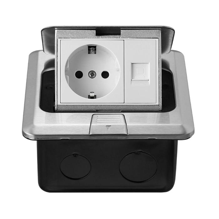 P82D Floor Pop-Up Outlet Electrical Floor Box Hiddens Pop-Up Outlet