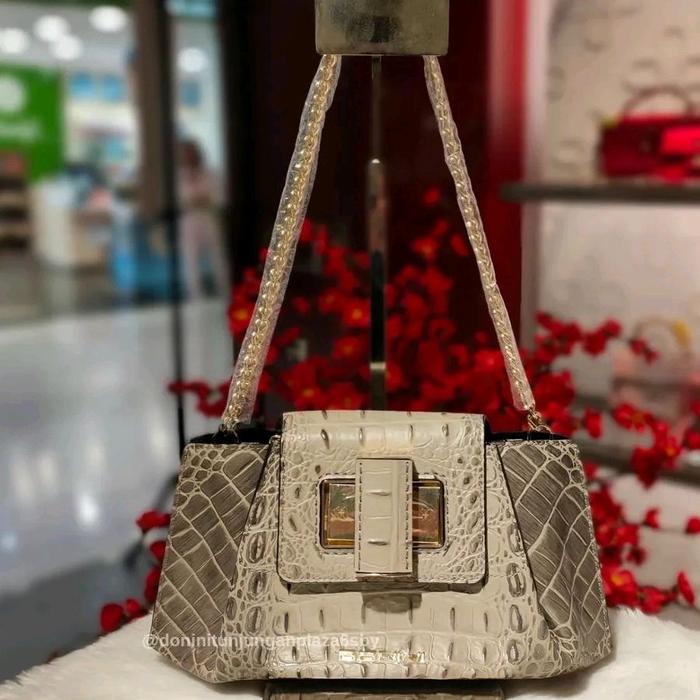 Donini Elenora Medio Kode 589 Cow Nappa Leather Var Croco