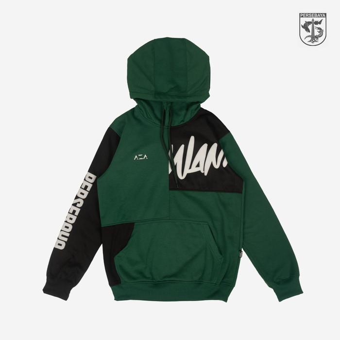 Jaket Hoodie Persebaya Wani Combination - Green | Persebaya Store