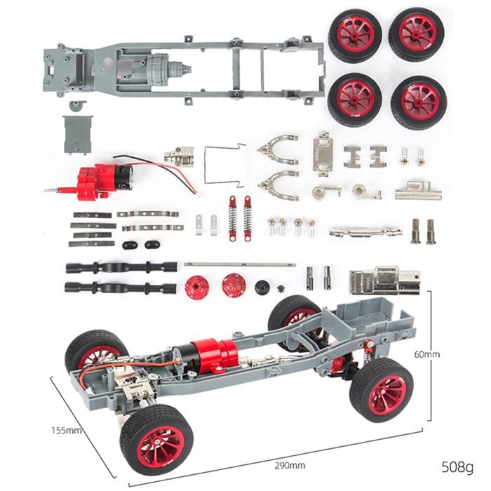 Gearbox Lengan Ayun Poros Belakang Logam RC Sasis Rangka Bodi Mobil