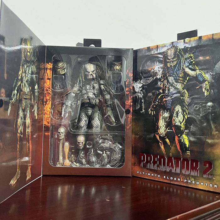 Original NECA Ultimate Elder Predator Action Figure Model Toys Joint Movable Horror Doll Christmas P