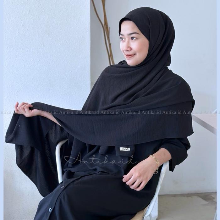 200×100 Pashmina Crinkle Airflow Premium I 200X100 Cm Pasmina Crinkle Airflow Premium Jumbo Syar'I P
