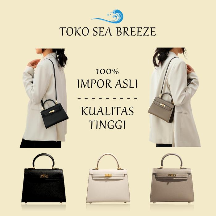 Ready COD Tas Selempang Wanita Impor Baru Tas Impor Baru Lychee grain head layer Tas Wanita Hand Bag