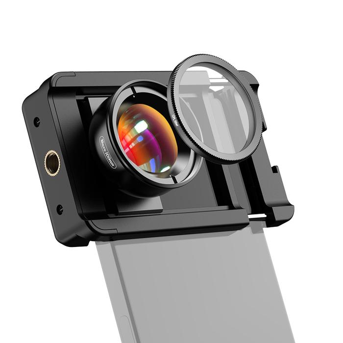 APEXEL Mobile Phone 100mm Macro Lens 10X + CPL Filter Kit with