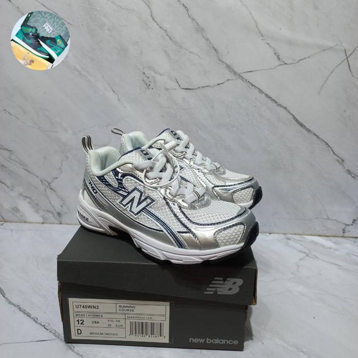 sale SEPATU KIDS NB 740 SILVER GREY ORIGINAL VIETNAM