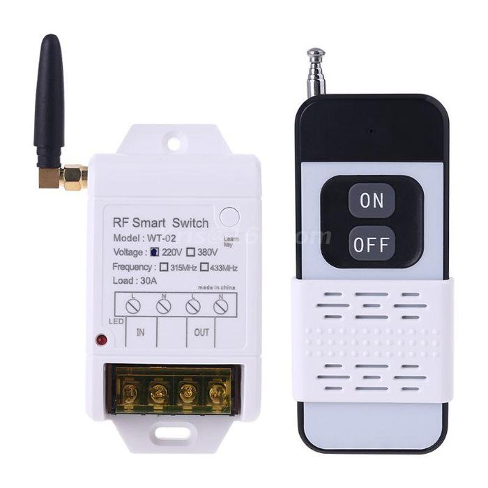 315MHZ 433MHZ + 220V 30A Relay Wireless Remote Control Switch