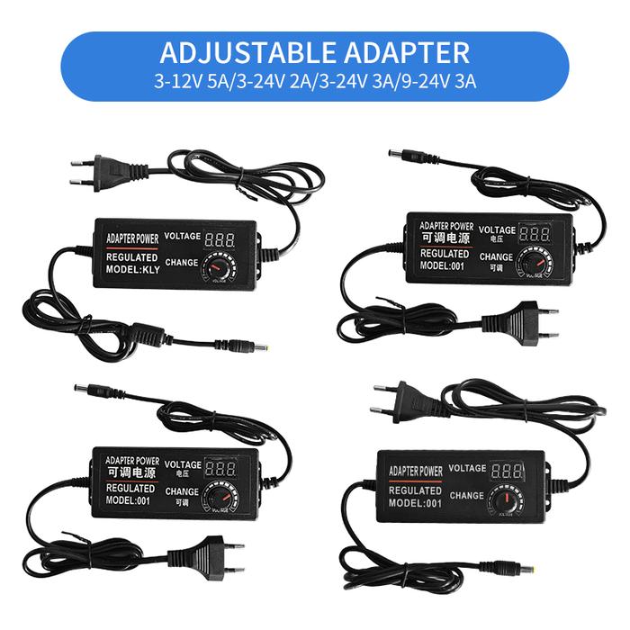 Adjustable Power Supply 3V-12V-5A 3V-24V-2A 9V-24V-3A 3V-24V-3A AC DC