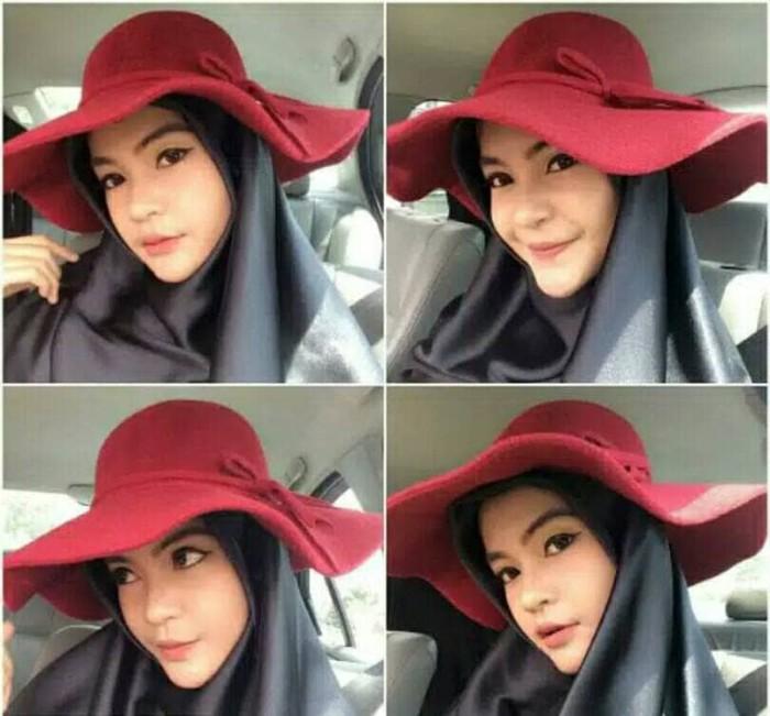 topi floppy hat / floppy hat / topi pantai dewasa