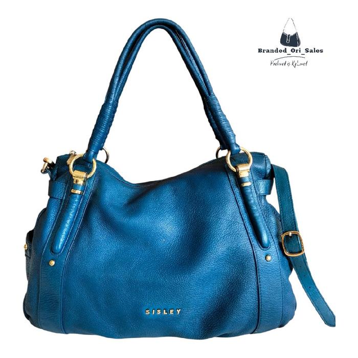 TAS WANITA SISLEY'S ORIGINAL BLUE HOBO BAG