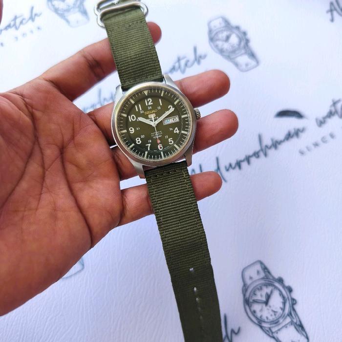 Seiko 5 sport military SNZG07K1 hijau/ green military