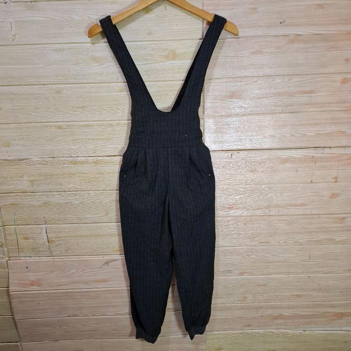 Jumpsuit wanita korean style pingang karet Celana panjang overall wanita motif size 22-25/ celana ko