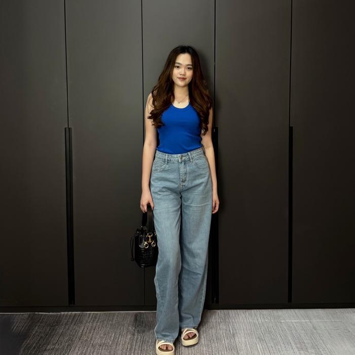 Lia Highwaist Straight Jeans - SJ057 | Jeansku Indonesia