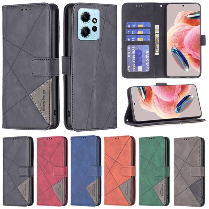 Wallet Cap Prism Magnetic Flip Leather Case For Xiaomi Redmi 12T Pro