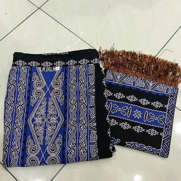 Rok Selendang Katun Motif Gorga Rumah Adat