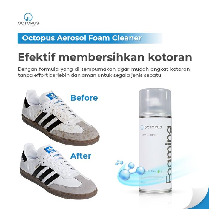 Paket Foam Cleaner sepatu , tas, interior mobil serbaguna lengkap sikat & Lap
