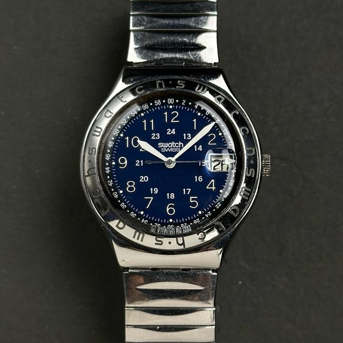 Jam tangan pria Swatch irony quartz all original