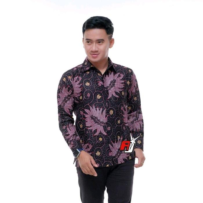 Batik lengan panjang kualitas terjamin bahan premium atletis size- (m)      [bb 50kg] kemeja pendek 