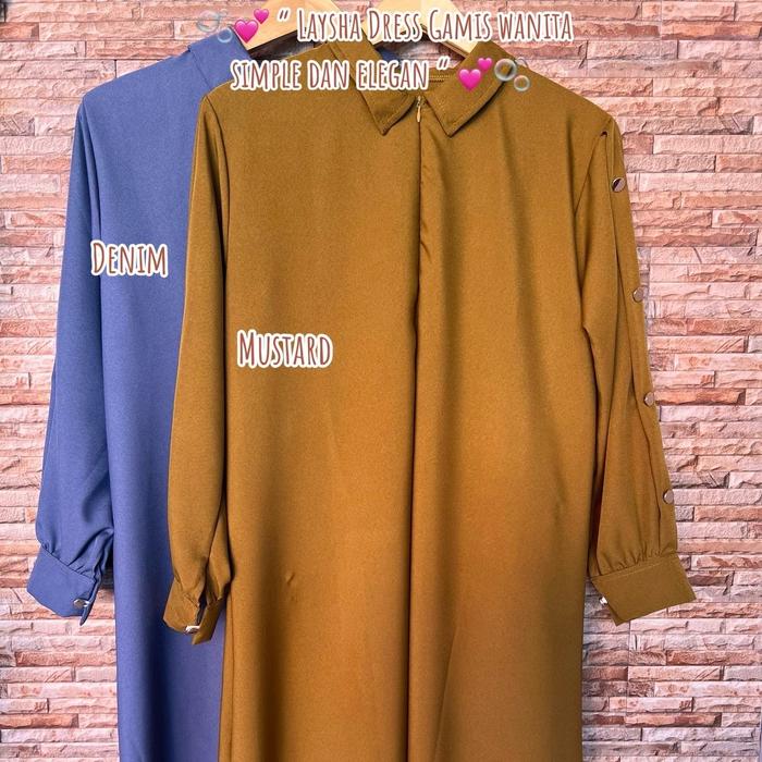 Laysha Dress Gamis Wanita Simple dan Elegan