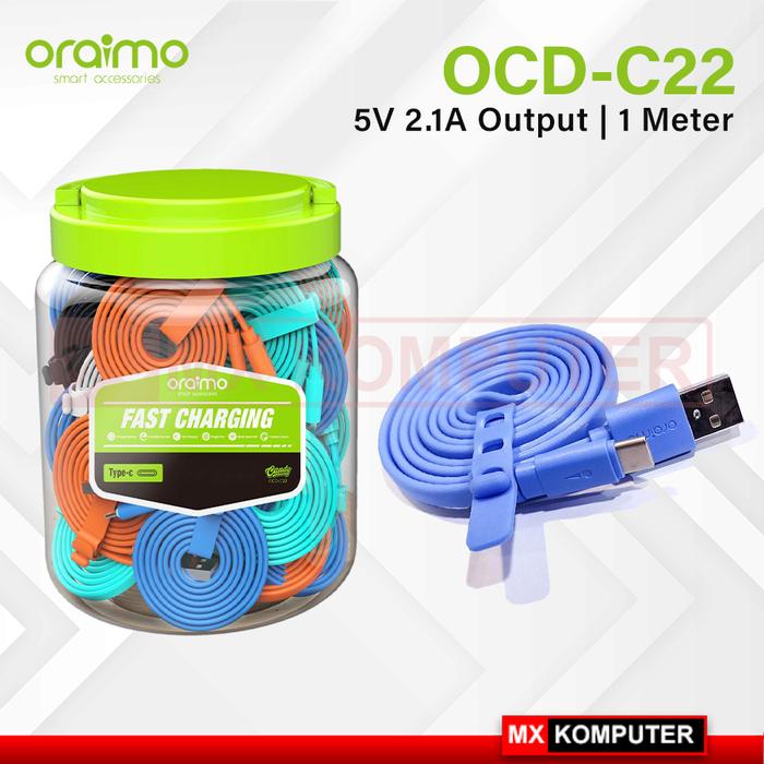 Oraimo Data Cable Candy Kabel 5V 2.1A Fast Charging 1M OCD-M22/C22/L22