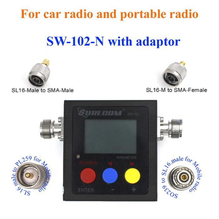 New SURECOM SW-102 meter 125-520 Mhz Digital VHF/UHF Power & SWR