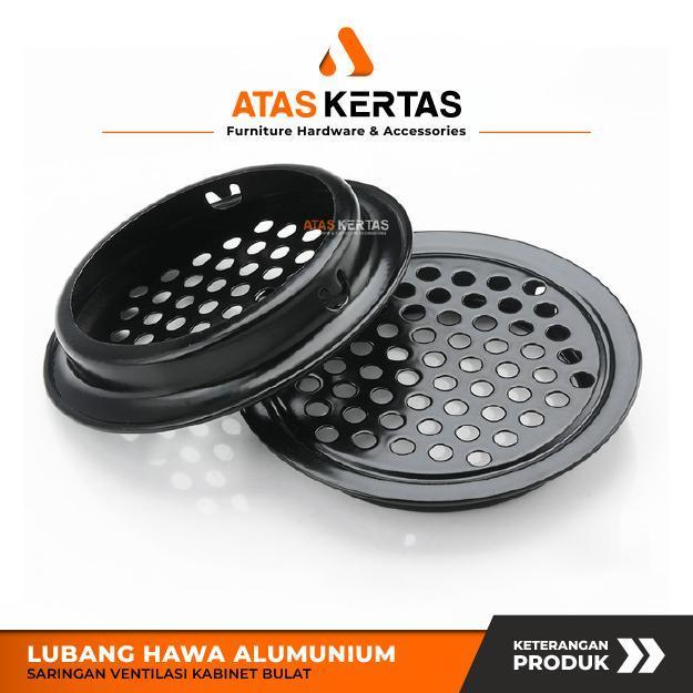 lubang hawa bulat aluminium untuk saringan ventilasi udara lemari kabinet kitchen set