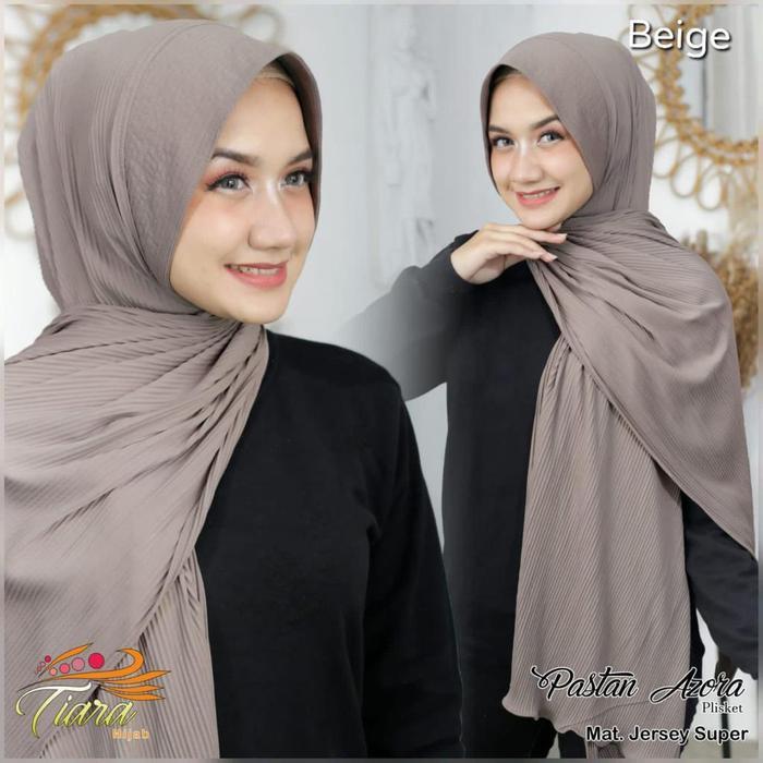 Jilbab Pashmina Pastan Plisket Azora BY Tyara Hijab Masker Muslim
