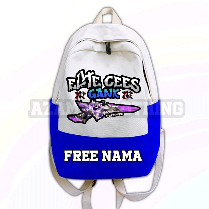 GRATIS ONGKIR TAS RANSEL ANAK FF ELITE CEES GANK VERSI SG 2 JUTA EVO GUN FREE NAMA KAMU KANTONG SEKO