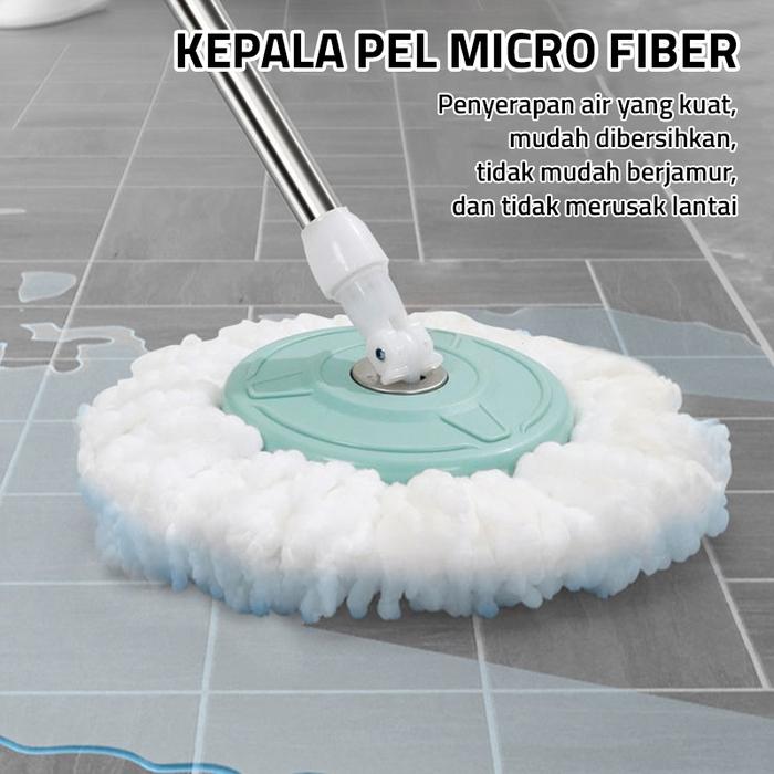GM Bear Pel Lantai Praktis 2109 - Spin Mop Aclima Pel Lantai Spin Mop