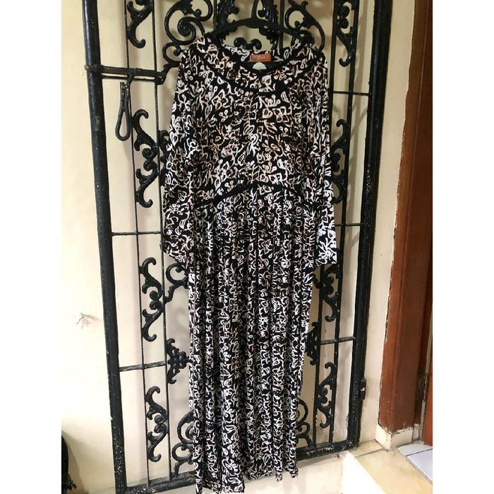gamis daster batik lengan panjang busui friendly ceria batik