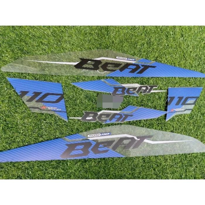 STRIPING STIKER TRANSPARAN BEAT FI 2013 2014 2015 MOTIF CUSTOM MALAYSIA [NTS]