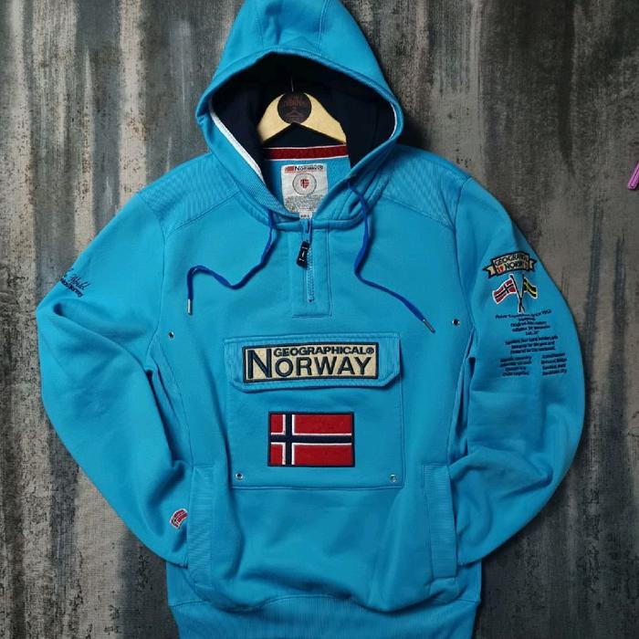 halzip Hoodie Geographical Norway cougle full bordir original