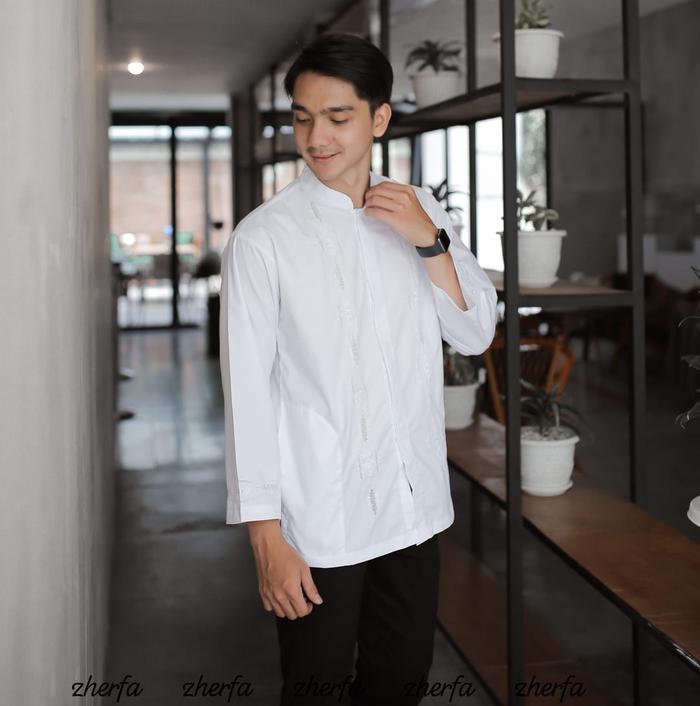 Baju Koko Kerancang Padang Kekinian || Sulaman Manual || Pakaian Muslim Berualitas || Katun Silk || 
