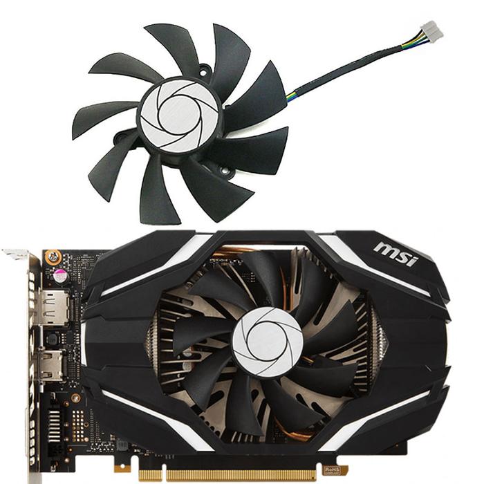 NEW 85MM 4PIN HA9515H12SF-Z GTX 950 1060 GPU Fan，For MSI R7 360、GTX 950、GTX 1060 ITX Graphics card c