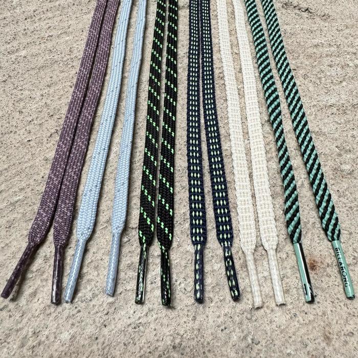 Shoelaces flat,shoes strap polyester tali sepatu gemuk benang sol