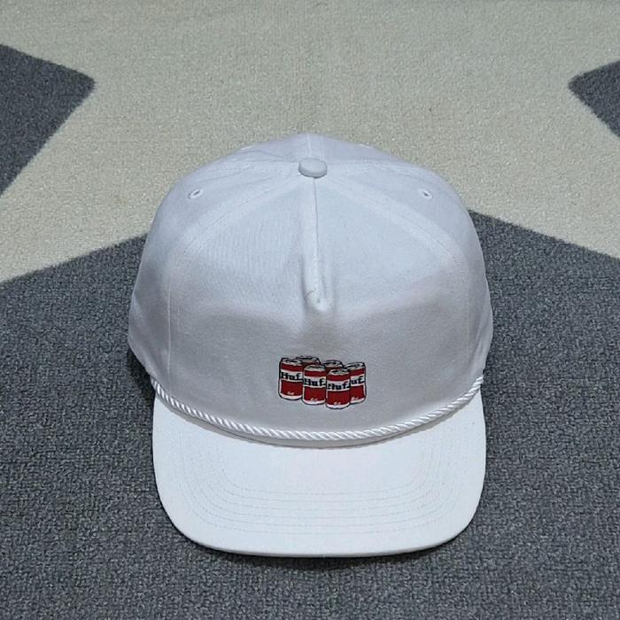 topi putih huf ropehat original no stussy new era