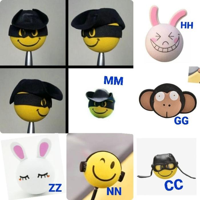 antenna bola mobil car antena ball boneka happy