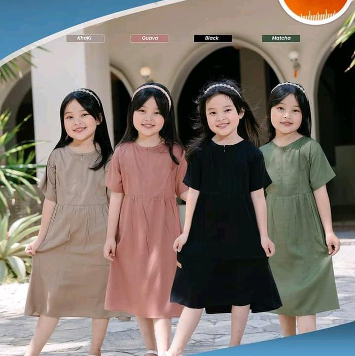 zalfa dress anak ghina fashion dress anak rayon daster anak rayon untuk harian