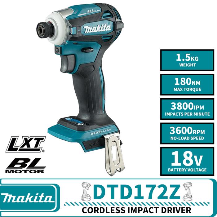 Makita Driver Brushless Driver Impact tanpa kabel, alat listrik