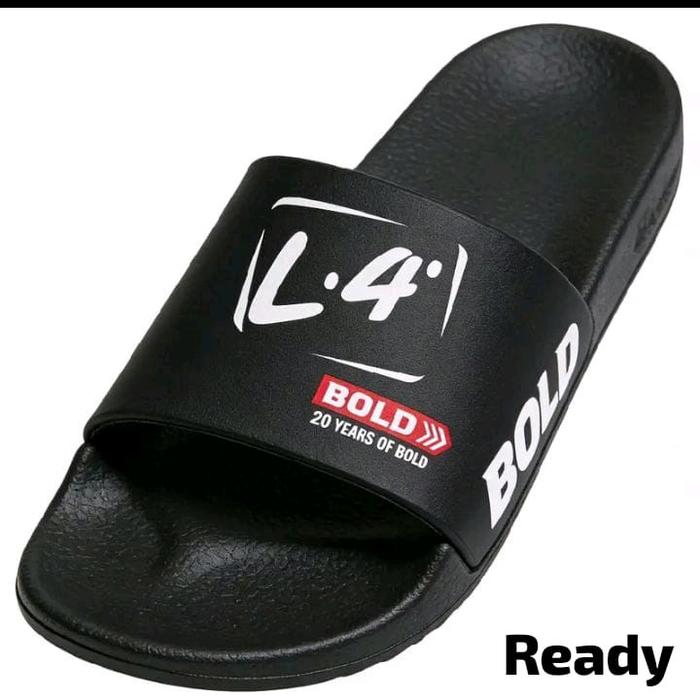 L.4. Bold Sandal Hitam dengan Desain 20 Tahun Bold Siap Pakai
