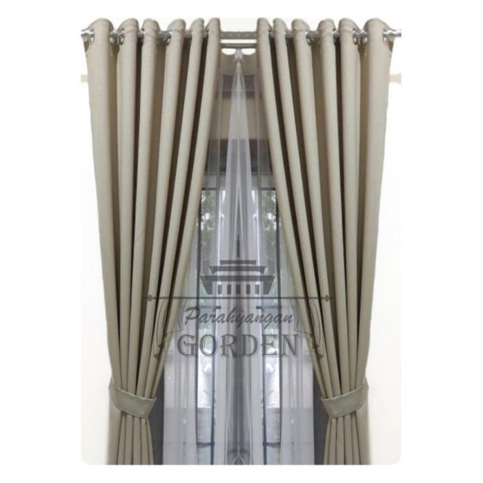 Gorden/Hordeng/Korden blackout Minimalis L.140×T.150cm gorden jendela pendek