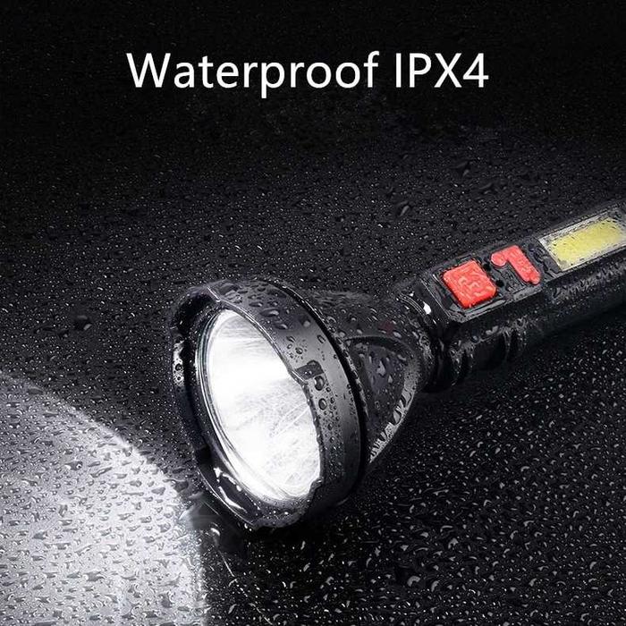batre ces mini Senter LED USB Rechargeable XPE + COB 800mAh - 830 batrae cesan Baterai isi ulang AEF