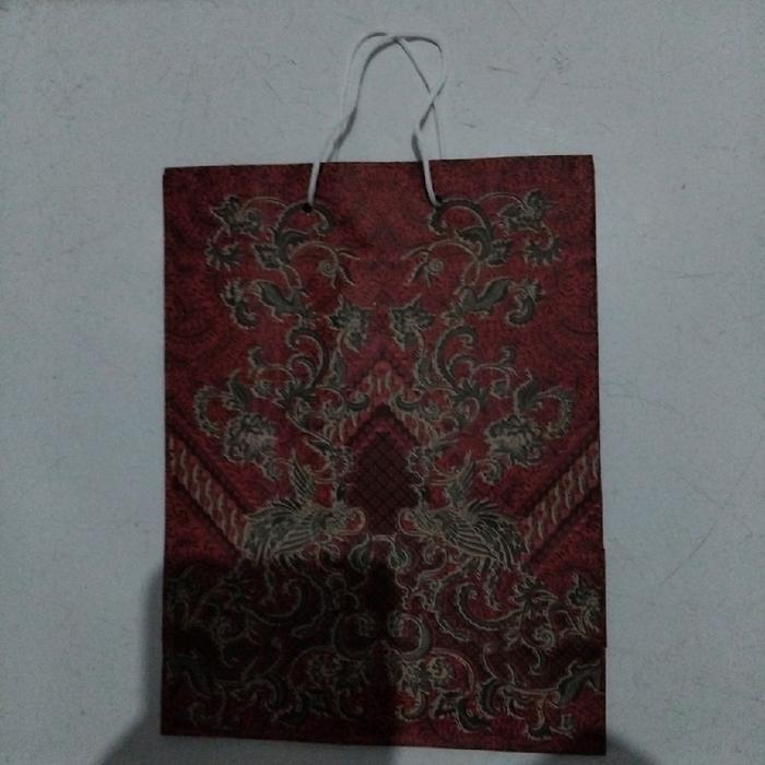 PAPER BAG BATIK / TAS KERTAS MOTIF BATIK UKURAN MINI (KECIL) KURANG LEBIH 15 CM X 7 CM X 20 CM (PXLX
