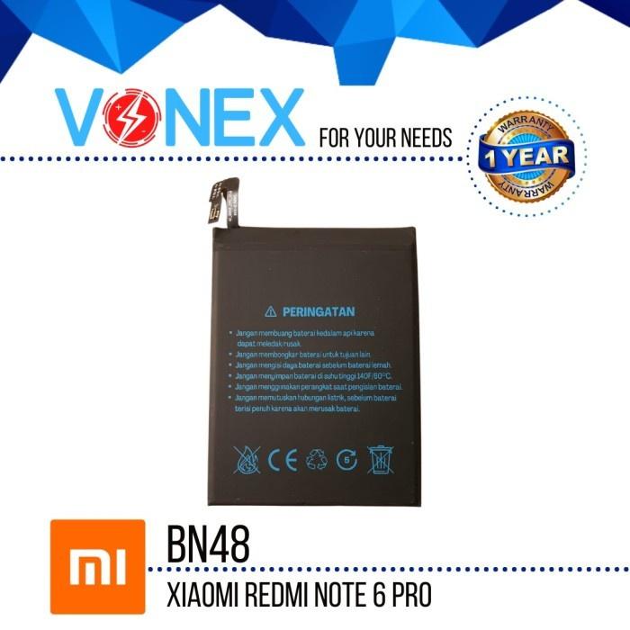 VONEX Baterai Batre xiaomi redmi note 6 pro ORIGINAL GARANSI RESMI