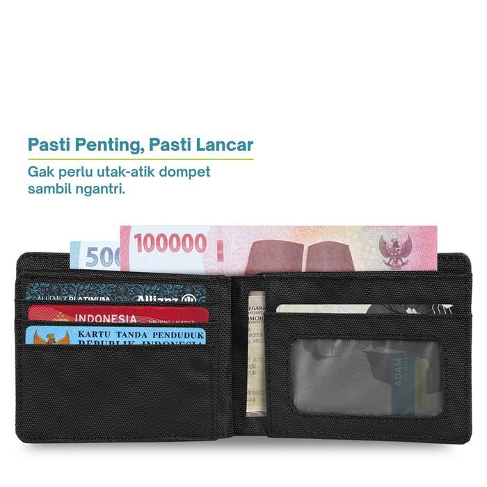 Torch Nugra Dompet Simple Lipat Pria Wanita Tempat Kartu Uang Stnk Karcis Kuat Tahan Air - Wallet Wa