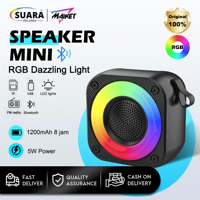【SUPER BASS】Maiket Musik Box Speaker Bluetooth Full Bass Mini Kualitas Suara Terbaik Volum Tinggi Ak