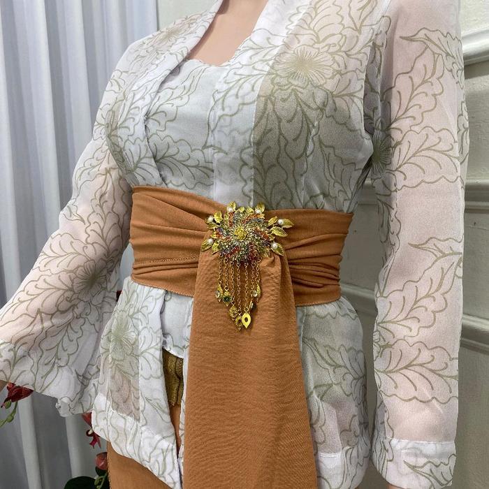 0724_kabaya jadi lukis cantik egelan Baju Wanita Atasan Panjang Kain Kebaya