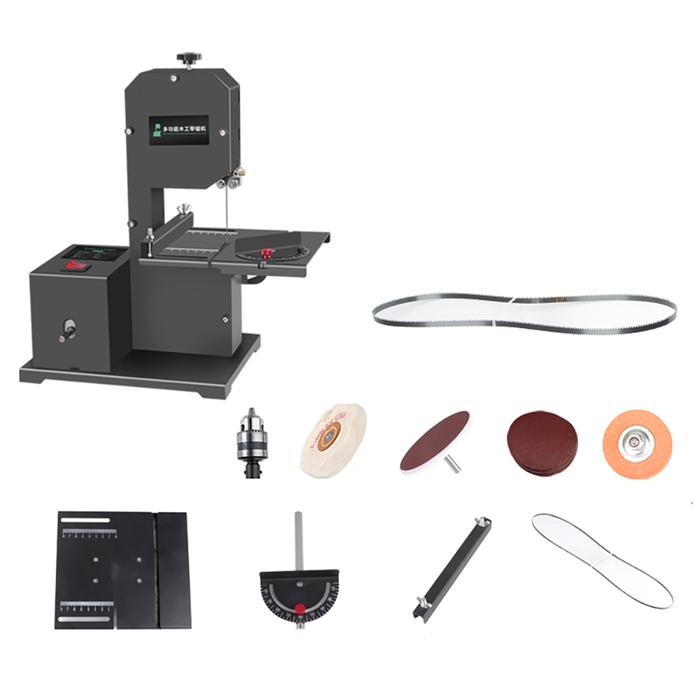 Multifunctional Band Saw Machine 1750RPM Benchtop Band Saw Table-Saw
