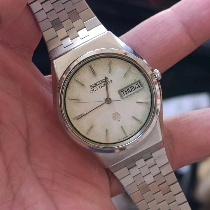 SEIKO KING QUARTZ PATINA NATURAL GREEN DIAL (EXTREMELY RARE)